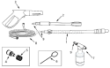 Part Location Diagram of PM243600AV Campbell Hausfeld Hose